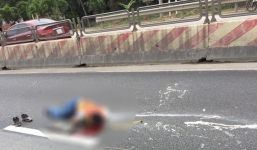 Nam công nhân kẻ vạch sơn đường bị ô tô đâm tử vong