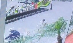 Clip: Cẩu tặc táo tợn cướp chó ngay trước sảnh chung cư ở Hà Nội, kéo lê cả chủ hàng chục mét