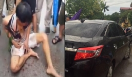 Tài xế ô tô bị dân vây bắt, đánh đập chảy máu vì nghi bắt cóc trẻ em