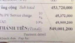 Hóa đơn đi bar gần 550 triệu đồng khiến cư dân mạng tranh cãi và phân tích thật giả dữ dội