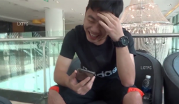 Xuân Trường không nhịn được cười trong thử thách gọi điện nói 'thích' Đức Huy