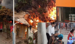 Con trai suy sụp vì không cứu được mẹ già sau hỏa hoạn thiêu rụi căn biệt thự bán chăn ga gối đệm