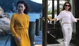 Dù đã ngoài 60 nhưng mẹ của Hà Hồ vẫn diện váy maxi, quần jeans và giày cao gót thời thượng chẳng kém con gái