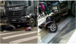 Đau lòng cảnh mẹ bị xe tông chết bên cạnh con 12 tuổi nguy kịch sau khi từ bệnh viện về