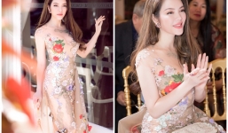 Lý Nhã Kỳ gợi cảm diện váy xuyên thấu thiêu đốt ánh nhìn tại Cannes