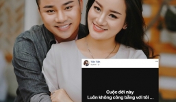 Tối hôm trước nói 'hãnh diện khi có anh', sáng nay vợ Hữu Công bỗng than đời bất công rồi vội xoá status đi