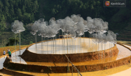 Cận cảnh triển lãm 'Mây pha lê' trên đồi mâm xôi hot nhất Mù Cang Chải từng khiến dân phượt lo ngại