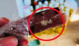 Đang hào hứng nhắm nem chua tận hưởng mùa hè, cô gái trẻ giật bắn mình phát hiện cả ổ 'sinh vật lạ' ẩn bên trong