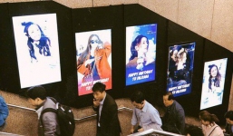 Hình ảnh Địch Lệ Nhiệt Ba tràn lan khắp ga tàu điện của Hàn Quốc: Chuyện gì đang xảy ra?