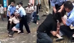 Trung Quốc: Cô gái bất ngờ cắn chặt lưỡi bạn trai, cảnh sát phải xịt hơi cay vào mặt mới chịu nhả