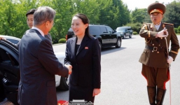 Cuộc gặp diễn ra trên lãnh thổ Triều Tiên, em gái ông Kim Jong-un đích thân đón TT Hàn Quốc