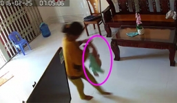 Xuất hiện clip người giúp việc giật lắc bé 3 tháng tuổi như đồ chơi ở Hà Tĩnh