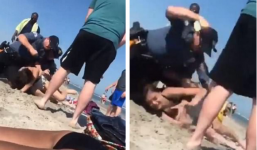 Mỹ: Cảnh sát liên tục đấm một người phụ nữ trên bãi biển gây phẫn nộ cộng đồng mạng