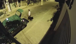 Xôn xao clip tài xế taxi Mai Linh ở Nghệ An trộm 4 chậu cây cảnh của nhà dân