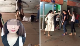 Vợ cũ bị 'vợ mới' của chồng đánh tới tấp: Anh ta cầm dao dọa không cho ai vào can