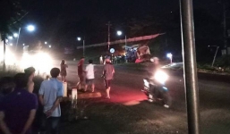 Xe container tông vào đuôi ô tô khách, 10 người nguy kịch