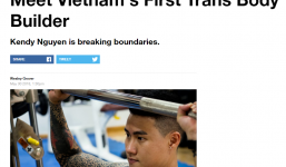 Vận động viên thể hình chuyển giới đầu tiên ở Việt Nam lên trang nhất tạp chí nước ngoài
