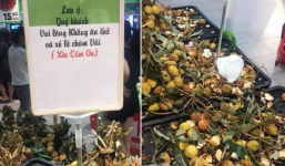 Dân mạng lên án ý thức kém của một số người vào siêu thị ăn thử vải rồi vứt vỏ la liệt dù đã có biển cấm