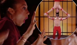 Giám khảo Anh bật dậy khi Quốc Cơ - Quốc Nghiệp gặp nguy hiểm chết người trong Britains got talent