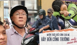 Hình ảnh phụ huynh đội mưa, đội nắng đưa con đi thi: Tự tin nhé con ơi, có bố mẹ làm 'hậu phương' đây rồi!