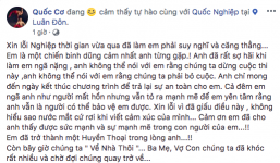 Sau 'màn diễn sinh tử', Quốc Cơ xin lỗi Quốc Nghiệp: 'Em đã trở thành một huyền thoại trong lòng anh'