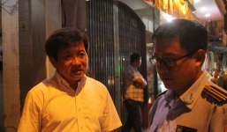 Ông Đoàn Ngọc Hải cùng đoàn kiểm tra ập vào yêu cầu 3 quán lẩu dê giữ nguyên hiện trạng