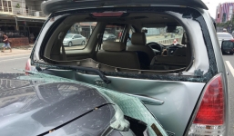 Tai nạn liên hoàn trên Quốc lộ 13, nhiều cháu bé gào khóc trong hoảng loạn