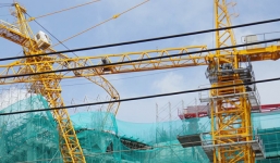 Gãy trục cần cẩu dự án Topaz Elite ở Sài Gòn, người dân xung quanh di tản