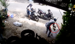 Tiền Giang: 3 thanh niên đi 2 xe tay ga phối hợp ăn trộm bể cá cảnh trị giá hàng chục nghìn đồng ở vỉa hè