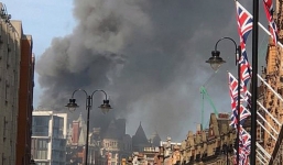 Hỏa hoạn tại trung tâm London: 120 nhân viên cứu hỏa được điều động để dập tắt đám cháy tại khách sạn Mandarin Oriental