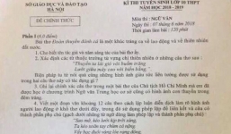 Vụ lộ đề thi Ngữ văn: Người bán phở cầm điện thoại xuất hiện 'bất thường' ở điểm thi 
