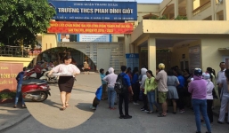 Xác định được người phụ nữ bê phở vào điểm thi trường THCS Phan Đình Giót