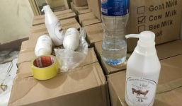 Phát hiện kho chứa 'khủng' với hàng chục nghìn sản phẩm sữa tắm trắng da, bàn chải đánh răng trẻ em giả mạo, không rõ nguồn gốc