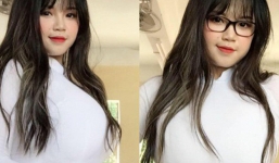 Nữ sinh Hải Dương sở hữu vòng 1 hơn 110cm chia sẻ cảm xúc lần đầu tiên mặc áo dài