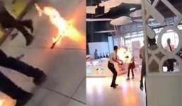 Nổ sạc dự phòng, người đàn ông cháy như 'đuốc sống'