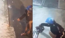 Clip cô gái chạy xe tay ga trộm chó nhanh như cắt ở Kiên Giang