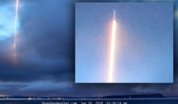 Vật thể bí ẩn bay trên căn cứ hải quân ở Washington: Nhìn như tên lửa nhưng sự thật là gì?