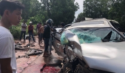 Xe chở vợ chồng Hoàng thân Campuchia bị taxi đâm trực diện, 1 người thiệt mạng