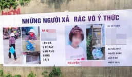 In băng rôn 'bêu' tên và hình ảnh của những người được cho là đã xả rác vô ý thức gây tranh cãi trên mạng xã hội