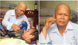 Chuyện cảm động về người vợ ung thư rụng hết tóc, ước mong ngày cuối đời có một bữa no cùng chồng bại liệt