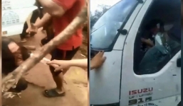 Cố tình cán qua người phụ nữ, tài xế xe tải khiến cộng đồng phẫn nộ