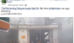 Truy tìm kẻ tung tin nhà Phó trưởng Công an huyện Quế Võ bị đánh bom
