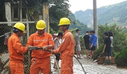 Dự kiến vùng bão lũ có thể được cấp điện trở lại từ 30/6