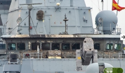 Cận cảnh thiệt hại trên khu trục hạm phòng không Đức sau khi bị tên lửa Mỹ 'hạ gục'