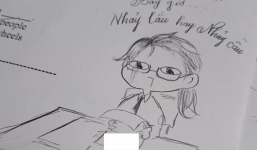 Khi cần giết thời gian thì giấy nháp chính là nơi sĩ tử tạo nên những 'tác phẩm nghệ thuật'