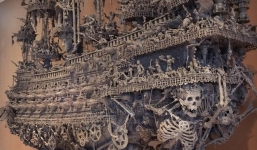 Kỳ công điêu khắc suốt 14 tháng liên tục, chàng nghệ sỹ tạo nên con tàu cướp biển ấn tượng đến khó tin