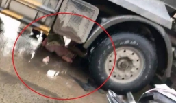 'Thần chết ngủ quên', hai người phụ nữ thoát chết thần kỳ dưới gầm xe tải