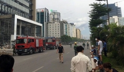 Hà Nội: Cháy tại tòa nhà 28 tầng của Cục Viễn thông