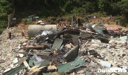 Cận cảnh sào huyệt của trùm ma túy ở Lóng Luông đã bị san phẳng