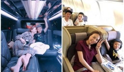 Subeo vừa trở về sau chuyến nghỉ dưỡng cùng bố, Hồ Ngọc Hà đã đón con đi du lịch xứ cờ hoa